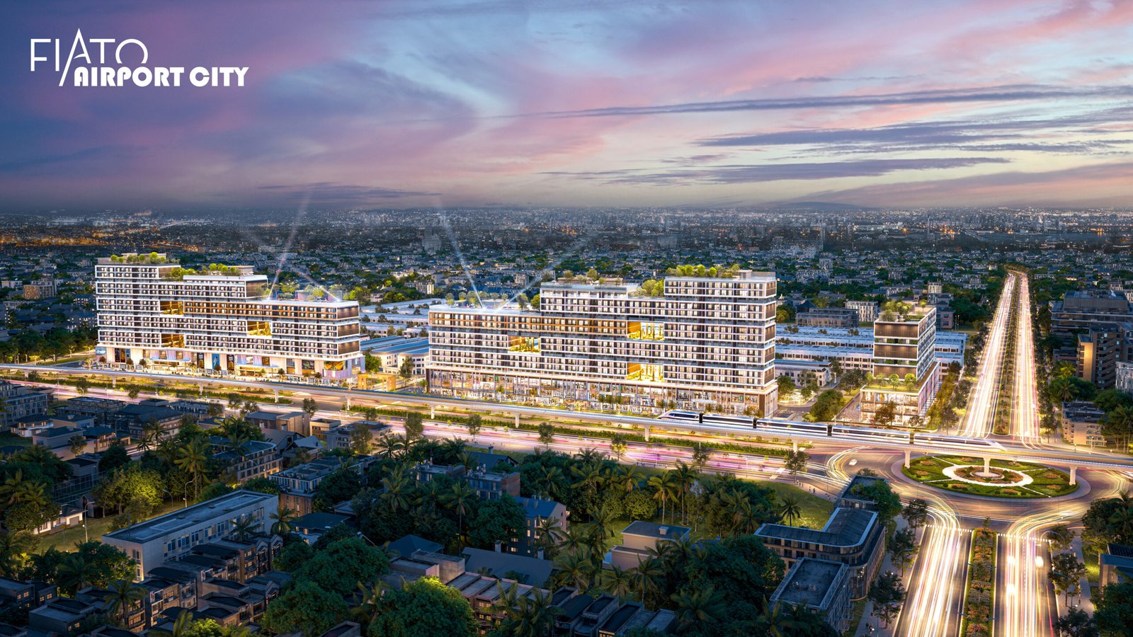tổng thể dự án fiato airport city