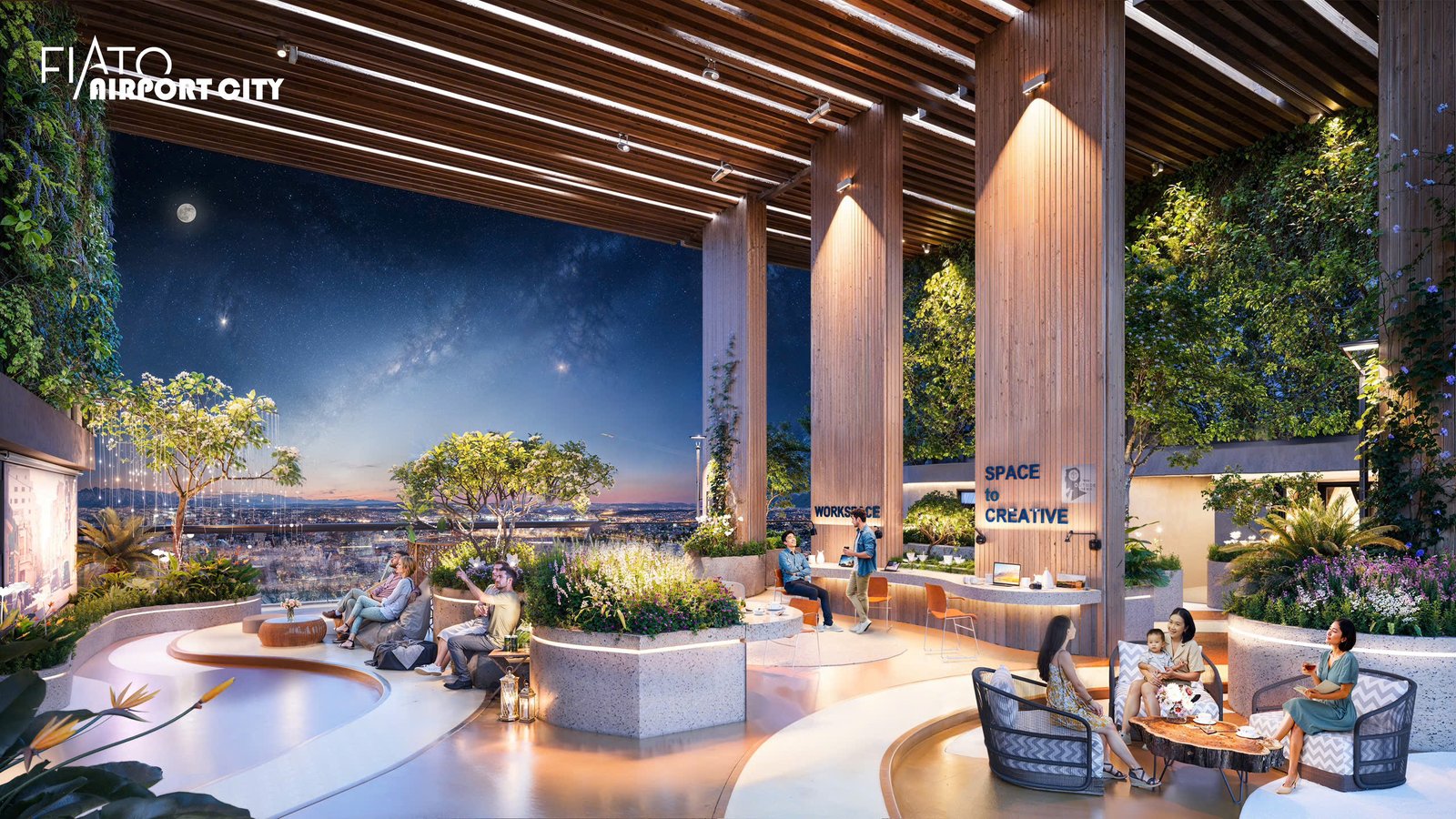 cafe đọc sách thư giản long môn fiato airport city
